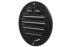Buitenrooster rond 125mm aluminium - RAL9005 30% glans
