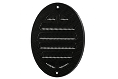 Buitenrooster rond 125mm aluminium - RAL9005 30% glans