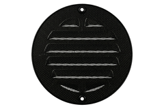 Buitenrooster rond 125mm aluminium - RAL9005 30% glans