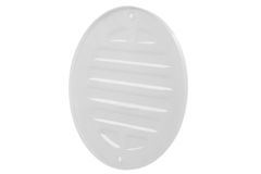Buitenrooster rond 80mm aluminium - RAL9016