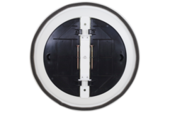 Plafondrooster rond met vast patroon Ø 200 mm - RAL9010