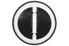 Plafondrooster rond met vast patroon Ø 200 mm - RAL9016