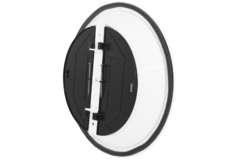 Plafondrooster rond met vast patroon Ø 200 mm - RAL9016