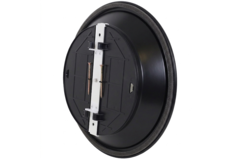 Plafondrooster rond met vast patroon Ø 300 mm - RAL9005 30% glans