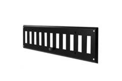 Wandrooster verstelbaar 500x150mm metaal - RAL 9005 30% glans