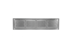 Wandrooster 400x100mm aluminium - Ongecoat