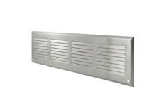 Wandrooster 400x100mm aluminium - Ongecoat