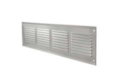 Wandrooster 400x100mm aluminium - Ongecoat
