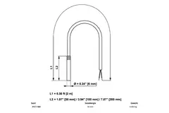 Belimo kabeltemperatuursensor PT1000 50x6 mm - 2 meter - 01CT-1BH