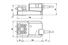 Belimo roterende klepaandrijving 24V - open/dicht & 3-punts - 20 Nm - SM24A