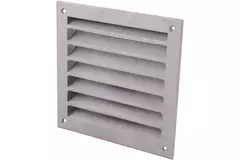 Buitenmuurrooster aluminium 150x150 mm - Aluminium