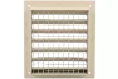 Buitenmuurrooster aluminium 150x150 mm - RAL 1015
