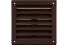 Buitenmuurrooster aluminium 150x150 mm - RAL 8016