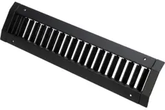ClimaConnect kanaalrooster enkel instelbaar 1025x125 mm voor buis 315 tot 900 mm - RAL 9005