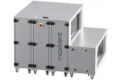 Maxivent WTW luchtbehandelingkasten met warmtewiel 7600 m3/h met warmwaterbatterij en koudwaterbatterij horizontaal links - RHE 7600 H WKJL T 02