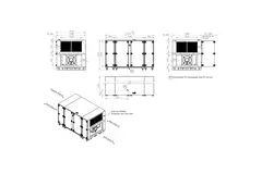 Maxivent WTW luchtbehandelingkasten met tegenstroomwisselaar 5000 m3/h horizontaal horizontaal rechts - PHE 5000 H OOJR T 01