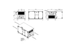 Maxivent WTW luchtbehandelingkasten met warmtewiel 1500 m3/h horizontaal horizontaal links - RHE 1500 H OOJL