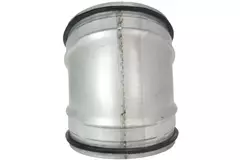Korte ronde spiro bocht 45° Ø 150mm voor spirobuis
