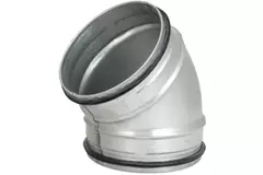 Korte ronde spiro bocht 45° Ø 150mm voor spirobuis