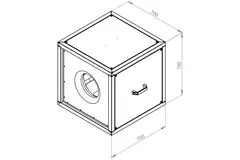 Boxventilator motor buiten luchtstroom - MPC 400 EC T30