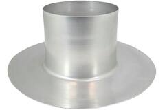Thermoduct aluminium plakplaat voor dakdoorvoer diameter 160 mm
