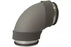 Thermoduct geïsoleerde bocht 90 graden diameter 200 mm