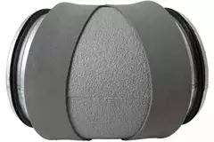 Thermoduct geïsoleerde bocht 45 graden diameter 355 mm