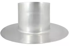 Thermoduct aluminium plakplaat voor dakdoorvoer diameter 200 mm