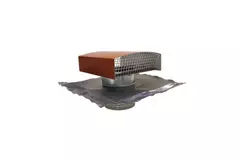 Econox CTM dakdoorvoer Ø 125mm aluminium rood met indekstuk