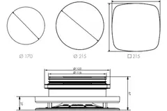Vent-Axia UniflexPlus RVG 125 mm regelbaar ventiel groot - wit