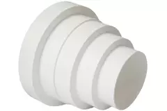 Kunststof ventilatie verloop universeel voor diameter 80 t/m 150 mm VA80