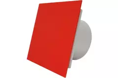 Air Roxy badkamerventilator met aansluitdiameter 100 mm met timer - kunststof front rood
