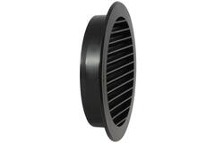 Schoepenrooster diameter 100 mm zwart - VR100M