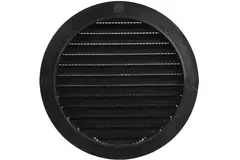 Schoepenrooster diameter 100 mm zwart - VR100M