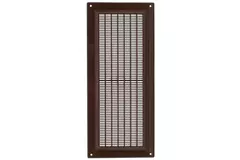 Ventilatierooster rechthoekig met grill 130x300 mm bruin - VR1330B